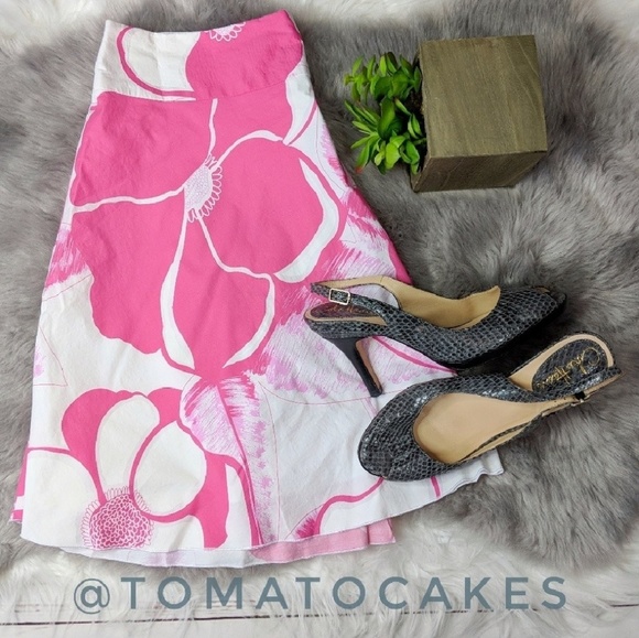 Trina Turk Dresses & Skirts - TRINA TURK summer floral a-line skirt cotton blend